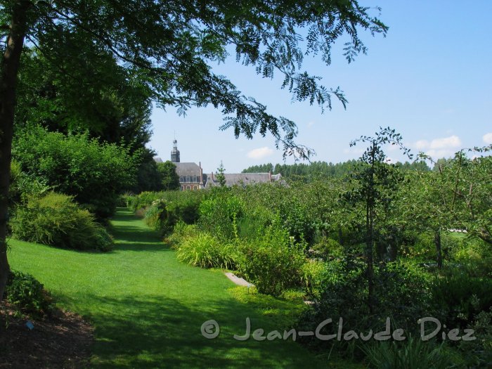 Valloires65.jpg - Le jardin de l'abbaye de Valloires